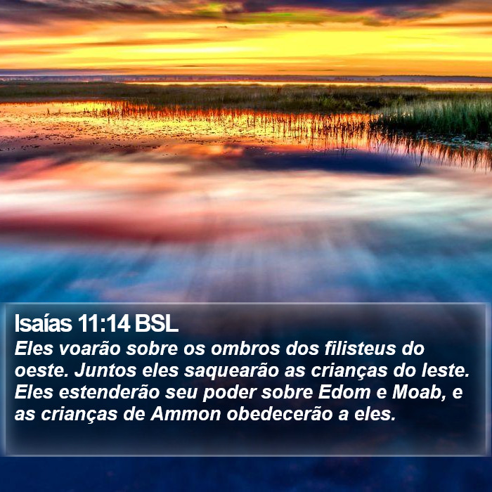 Isaías 11:14 BSL Bible Study