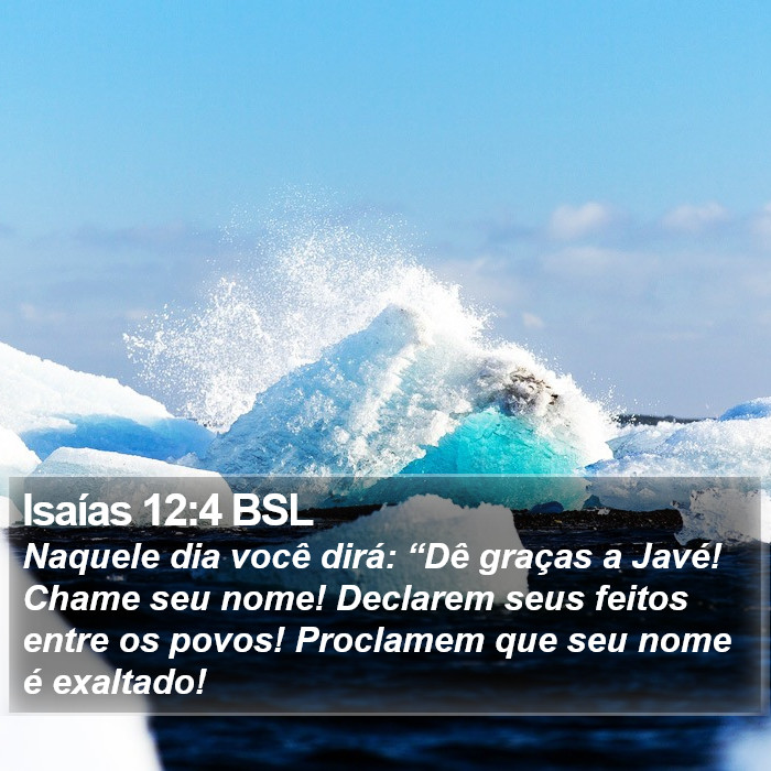 Isaías 12:4 BSL Bible Study