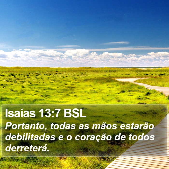 Isaías 13:7 BSL Bible Study