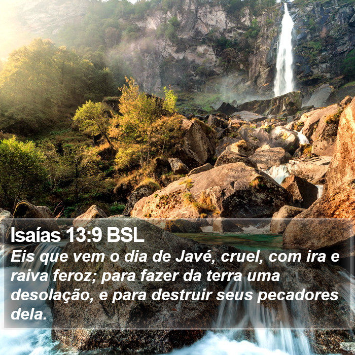 Isaías 13:9 BSL Bible Study