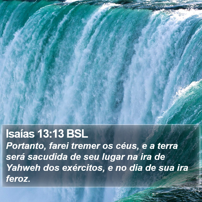 Isaías 13:13 BSL Bible Study