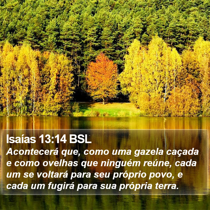 Isaías 13:14 BSL Bible Study