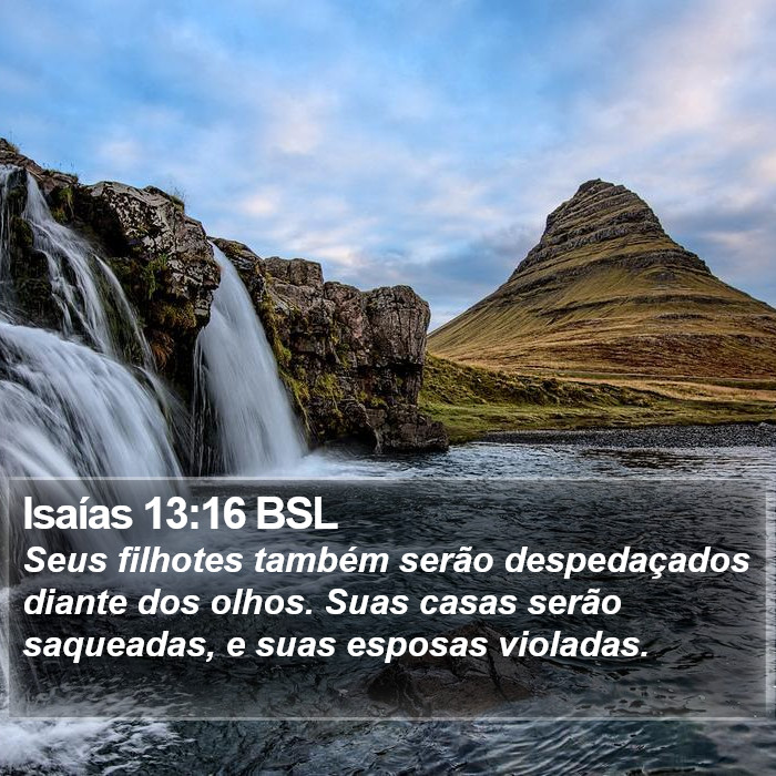 Isaías 13:16 BSL Bible Study