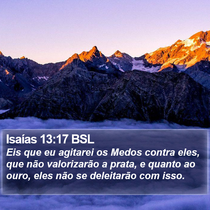 Isaías 13:17 BSL Bible Study