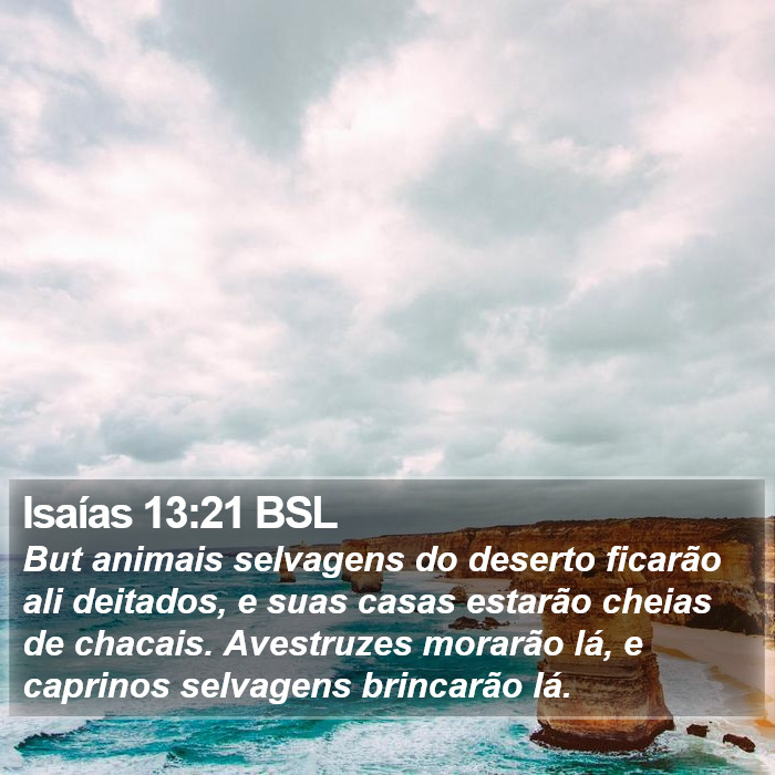 Isaías 13:21 BSL Bible Study