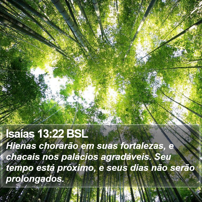 Isaías 13:22 BSL Bible Study