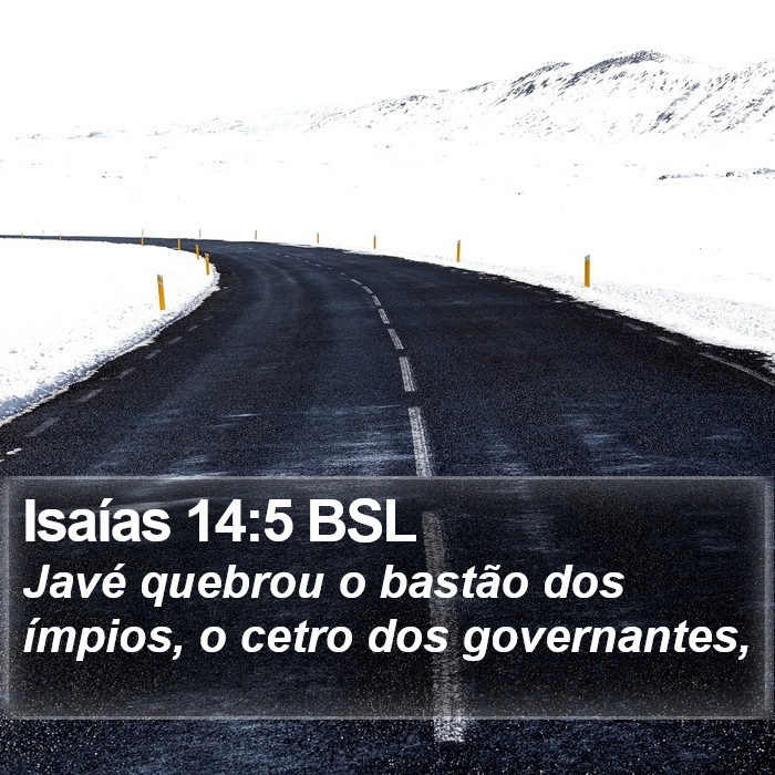 Isaías 14:5 BSL Bible Study