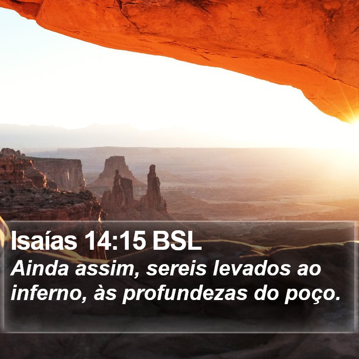 Isaías 14:15 BSL Bible Study