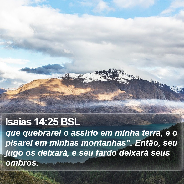 Isaías 14:25 BSL Bible Study