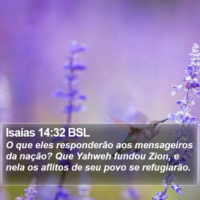 Isaías 14:32 BSL Bible Study