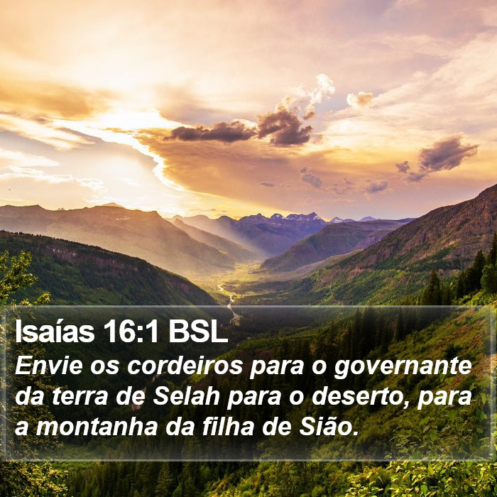 Isaías 16:1 BSL Bible Study