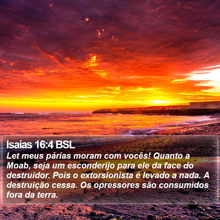 Isaías 16:4 BSL Bible Study