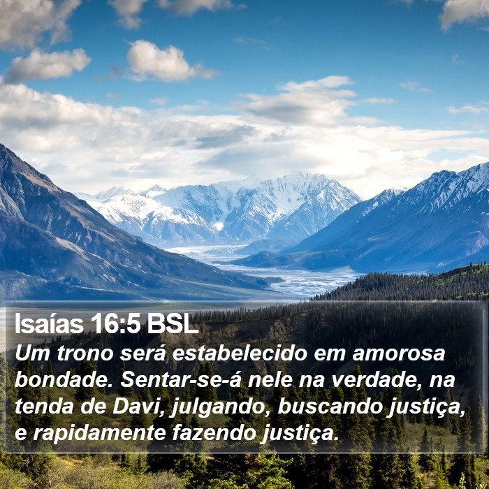 Isaías 16:5 BSL Bible Study