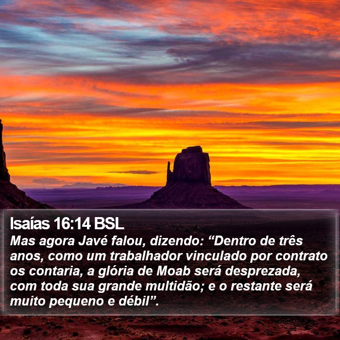 Isaías 16:14 BSL Bible Study