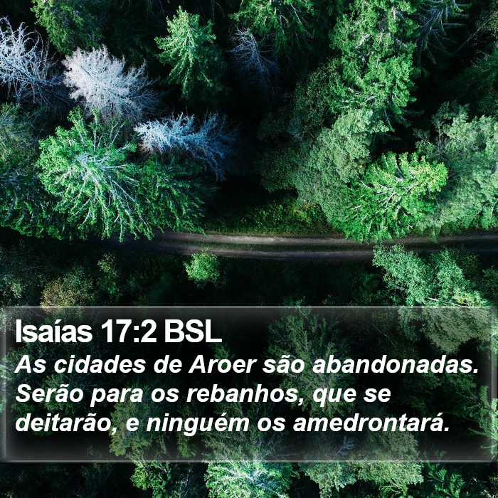 Isaías 17:2 BSL Bible Study