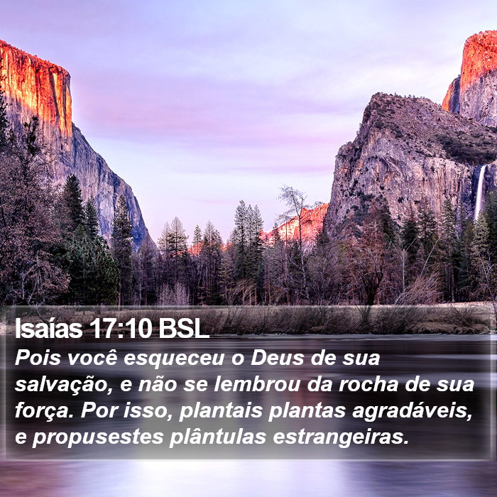 Isaías 17:10 BSL Bible Study