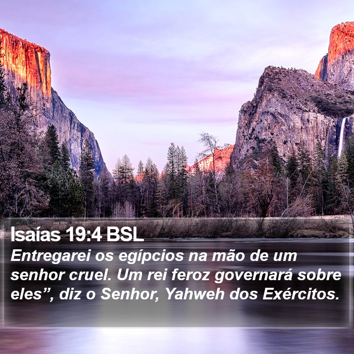 Isaías 19:4 BSL Bible Study