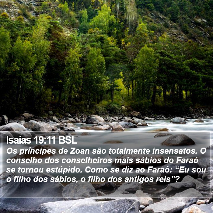 Isaías 19:11 BSL Bible Study