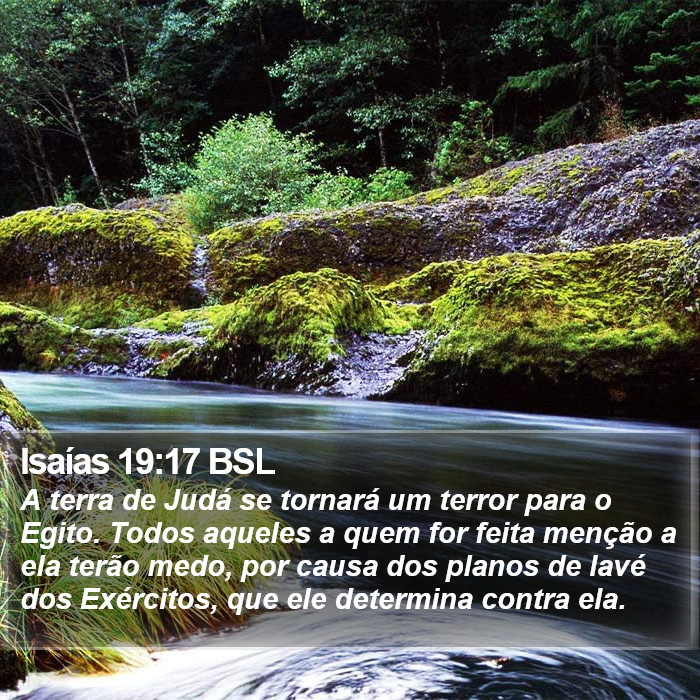Isaías 19:17 BSL Bible Study