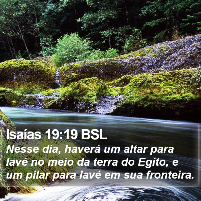 Isaías 19:19 BSL Bible Study