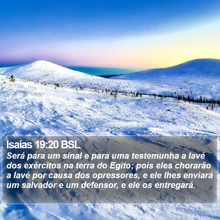 Isaías 19:20 BSL Bible Study
