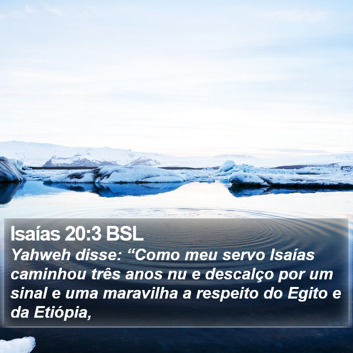 Isaías 20:3 BSL Bible Study