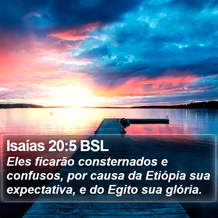 Isaías 20:5 BSL Bible Study