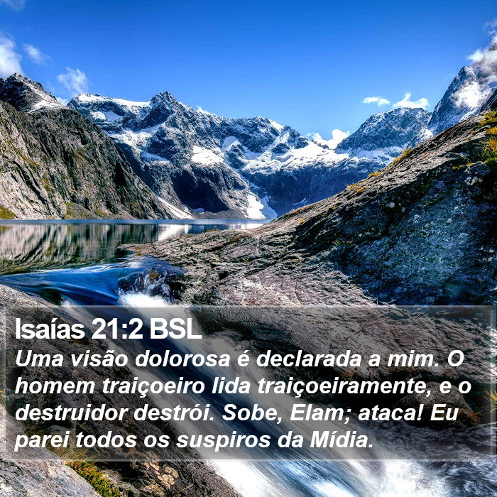 Isaías 21:2 BSL Bible Study