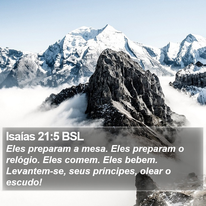 Isaías 21:5 BSL Bible Study