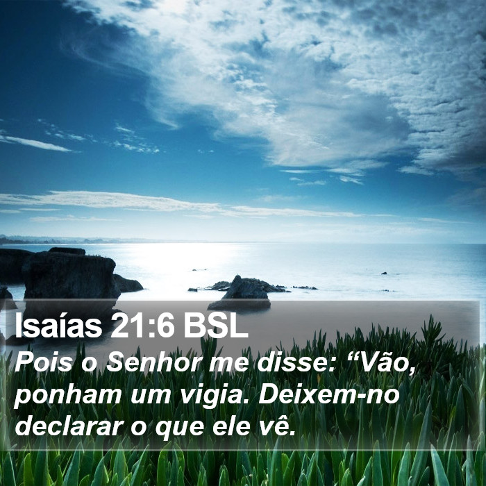 Isaías 21:6 BSL Bible Study