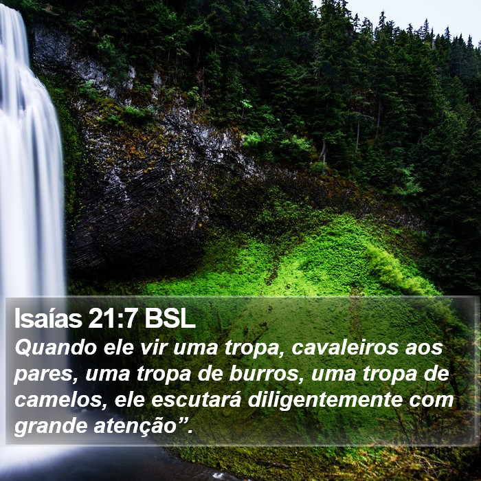 Isaías 21:7 BSL Bible Study