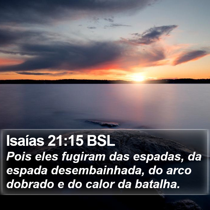 Isaías 21:15 BSL Bible Study