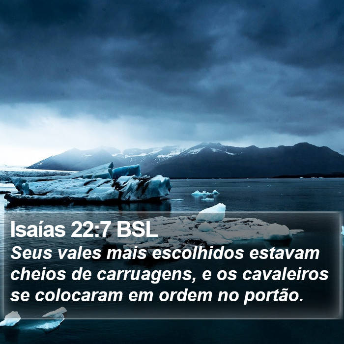 Isaías 22:7 BSL Bible Study