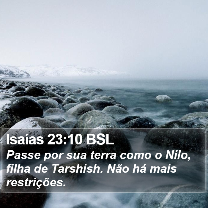 Isaías 23:10 BSL Bible Study