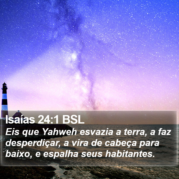 Isaías 24:1 BSL Bible Study