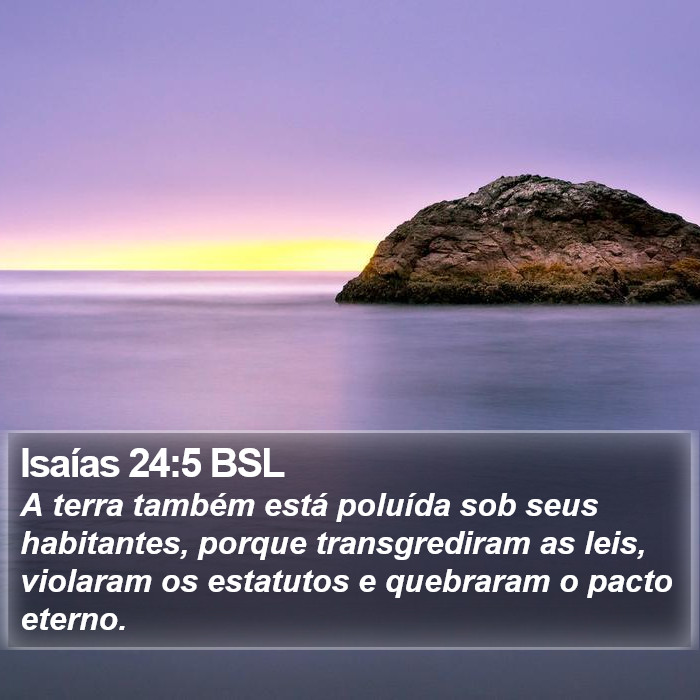 Isaías 24:5 BSL Bible Study