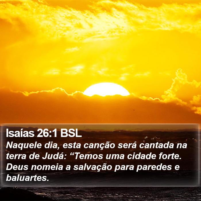 Isaías 26:1 BSL Bible Study