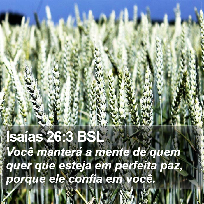 Isaías 26:3 BSL Bible Study