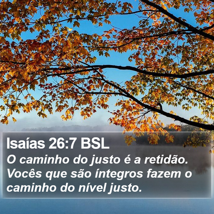 Isaías 26:7 BSL Bible Study