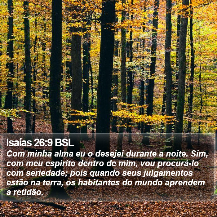 Isaías 26:9 BSL Bible Study