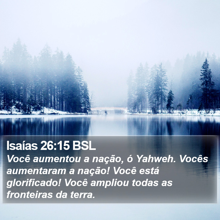 Isaías 26:15 BSL Bible Study