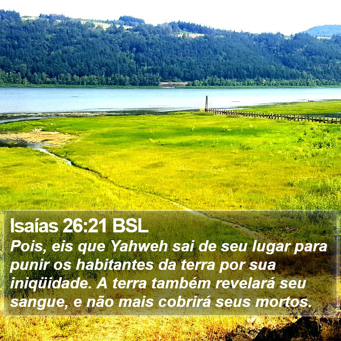 Isaías 26:21 BSL Bible Study