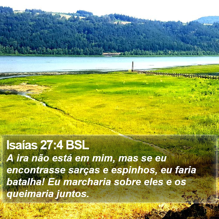 Isaías 27:4 BSL Bible Study