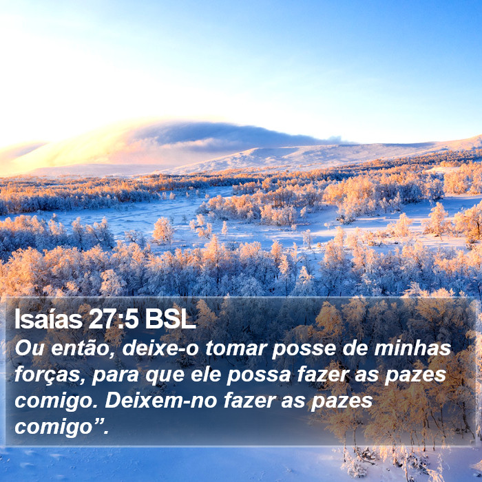 Isaías 27:5 BSL Bible Study