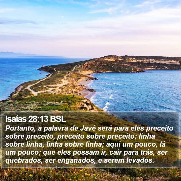 Isaías 28:13 BSL Bible Study