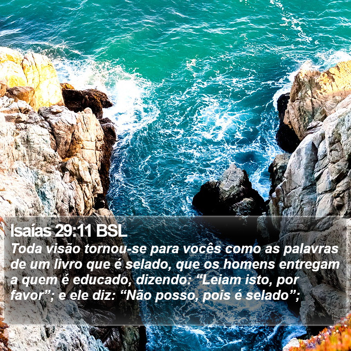 Isaías 29:11 BSL Bible Study