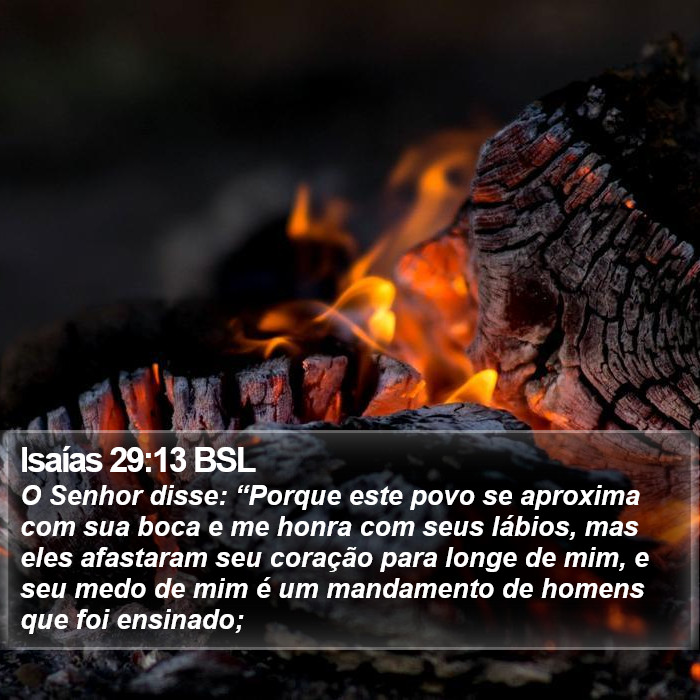 Isaías 29:13 BSL Bible Study