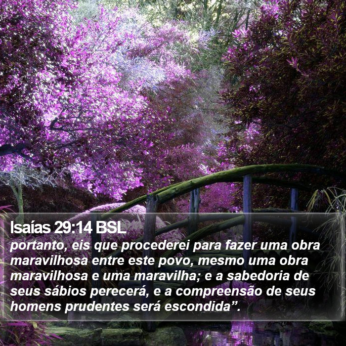 Isaías 29:14 BSL Bible Study