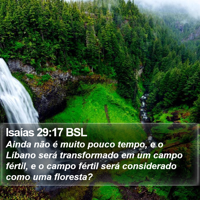Isaías 29:17 BSL Bible Study