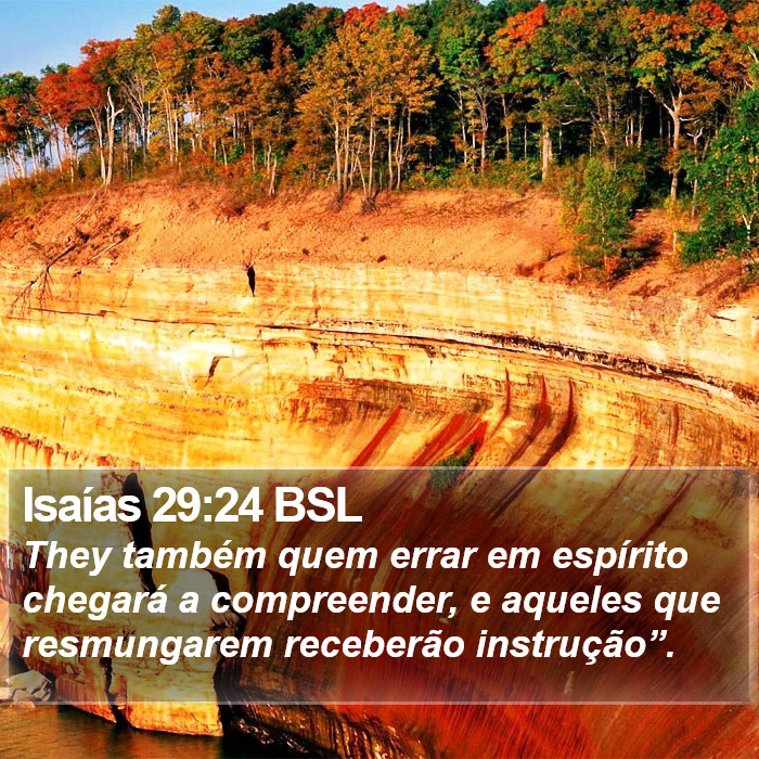 Isaías 29:24 BSL Bible Study